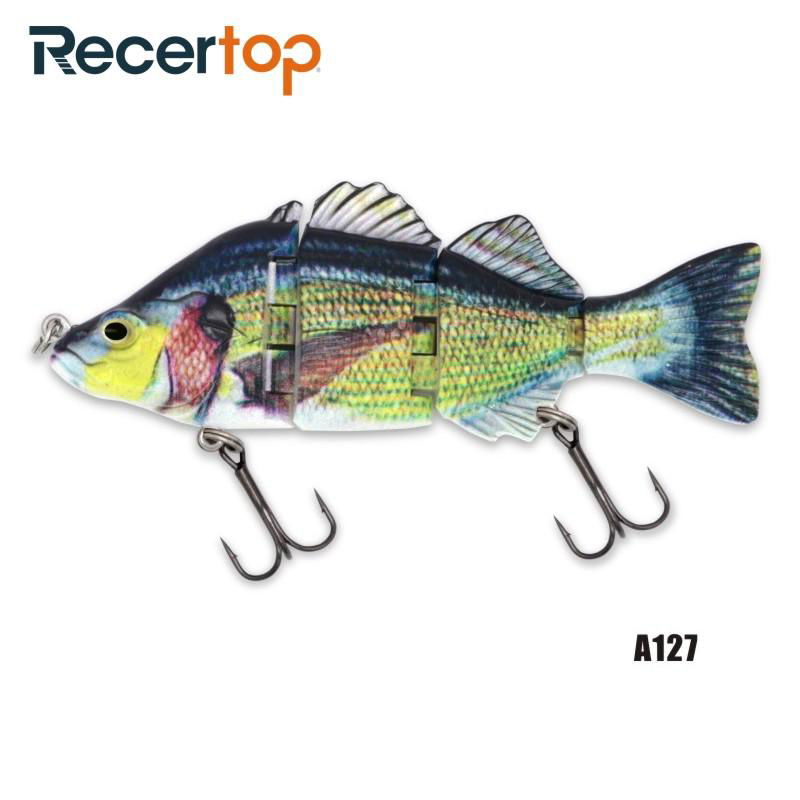 Recertop Size  Customized  Steel Pin Jointed Swimbait Strong Tension Hard Lure 