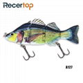 Recertop Size  Customized  Steel Pin Jointed Swimbait Strong Tension Hard Lure  1