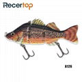 Recertop Size  Customized  Steel Pin Jointed Swimbait Strong Tension Hard Lure  3