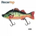 Recertop Size  Customized  Steel Pin Jointed Swimbait Strong Tension Hard Lure  4