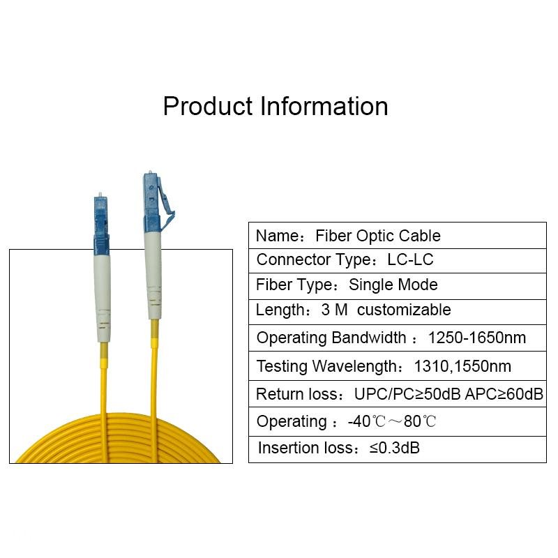LC-LC Single Mode 2 Core Fiber Optic Cable 3
