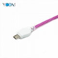 Mobile Phone USB Cable for Micro with LED Light