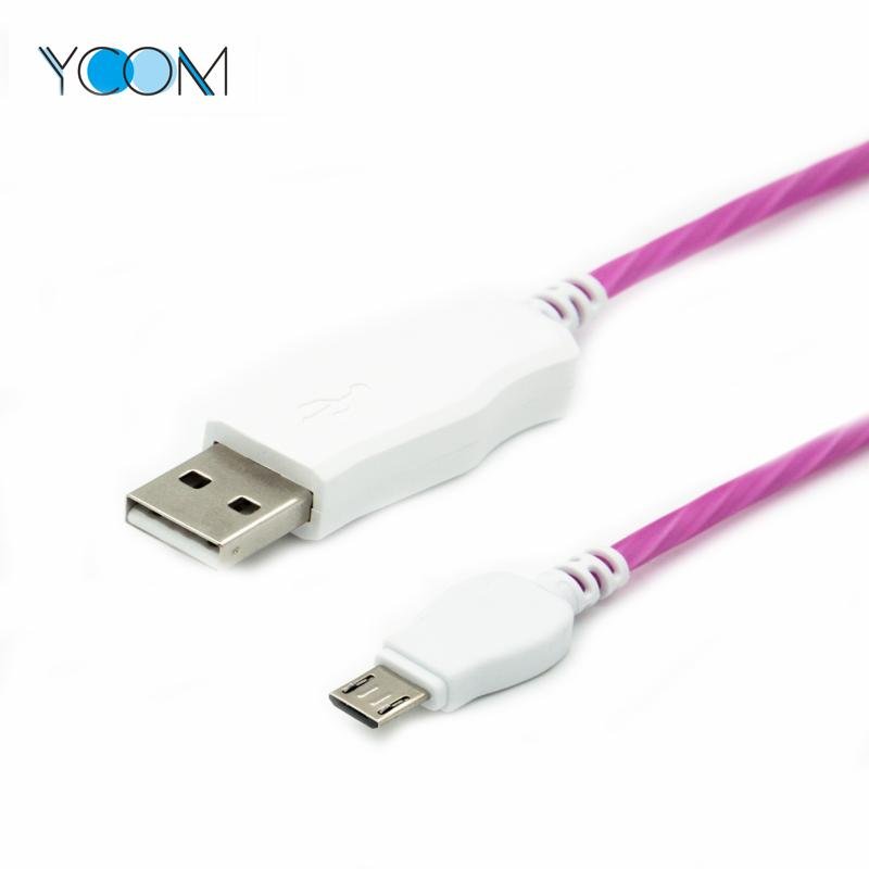 Mobile Phone USB Cable for Micro with LED Light 4