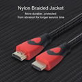 1080P Nylon Braid HDMI 1.4 Cable Support 3D, 4D 2