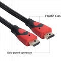 1080P Nylon Braid HDMI 1.4 Cable Support 3D, 4D 4