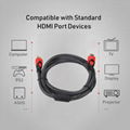 1080P Nylon Braid HDMI 1.4 Cable Support 3D, 4D