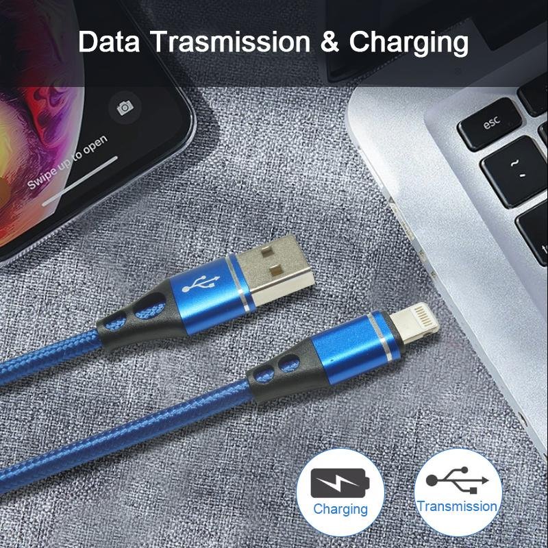 Data Transmission & Charging USB Cable for iPhone with Intelligent Chip 3