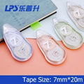 Eco-friendly Correction Tape OEM Fashionable Stationery Colored Plastic 7MM Widt