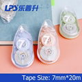 Eco-friendly Correction Tape OEM Fashionable Stationery Colored Plastic 7MM Widt