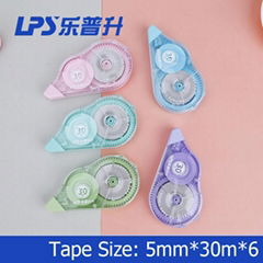 Large Capacity Correction Tape 5 Piece In One Blister Card Big Comfortable Color