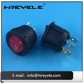 2Pin On Off Miniature 12V Round Rocker Switch 4