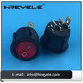 2Pin On Off Miniature 12V Round Rocker Switch 5