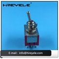 Mini Toggle Switch 4PDT 12Pin On-On Type 4