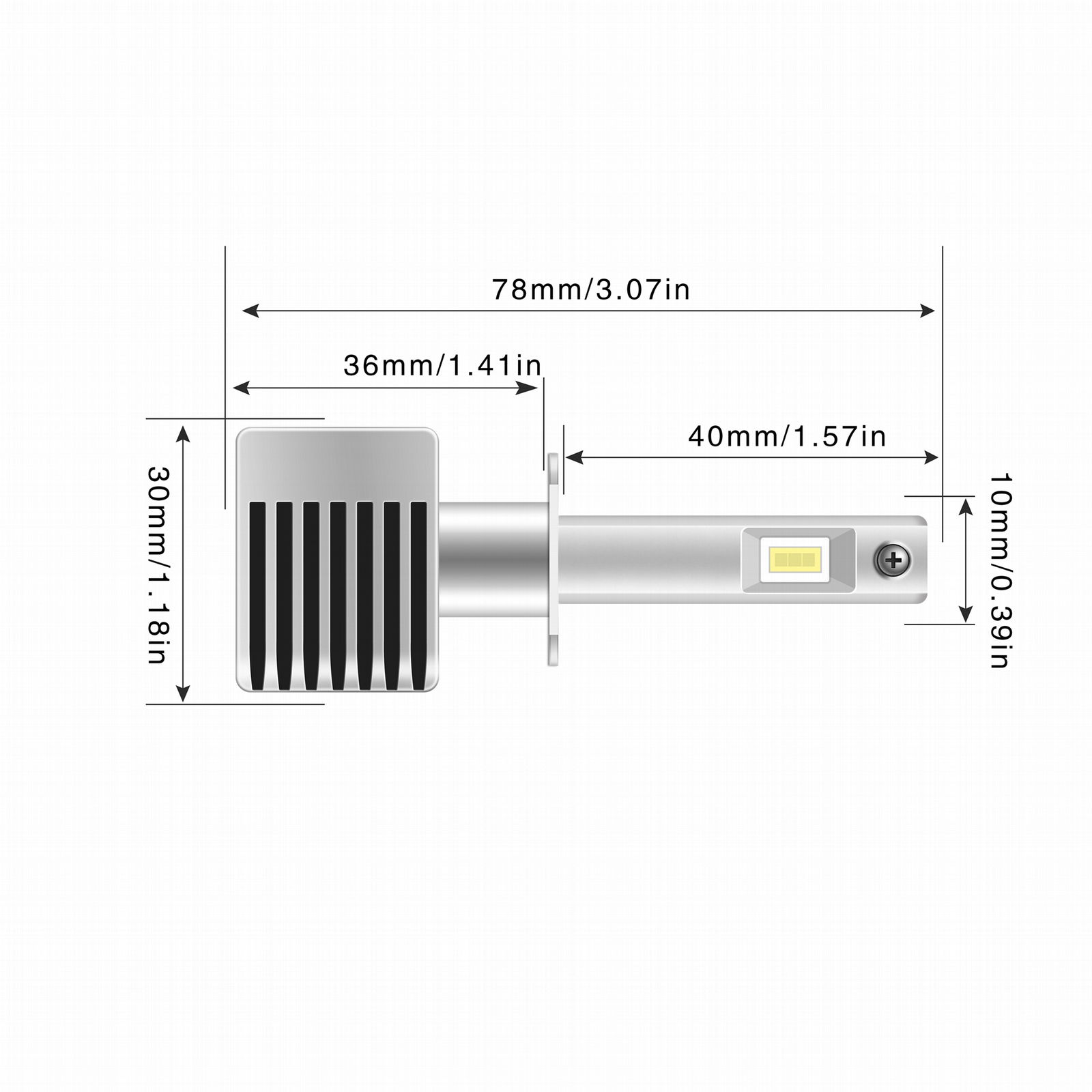 Taida H1 car led headlight high brightness car led headlamp  3