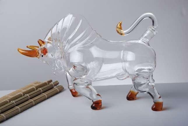动物造型玻璃工艺酒瓶  2