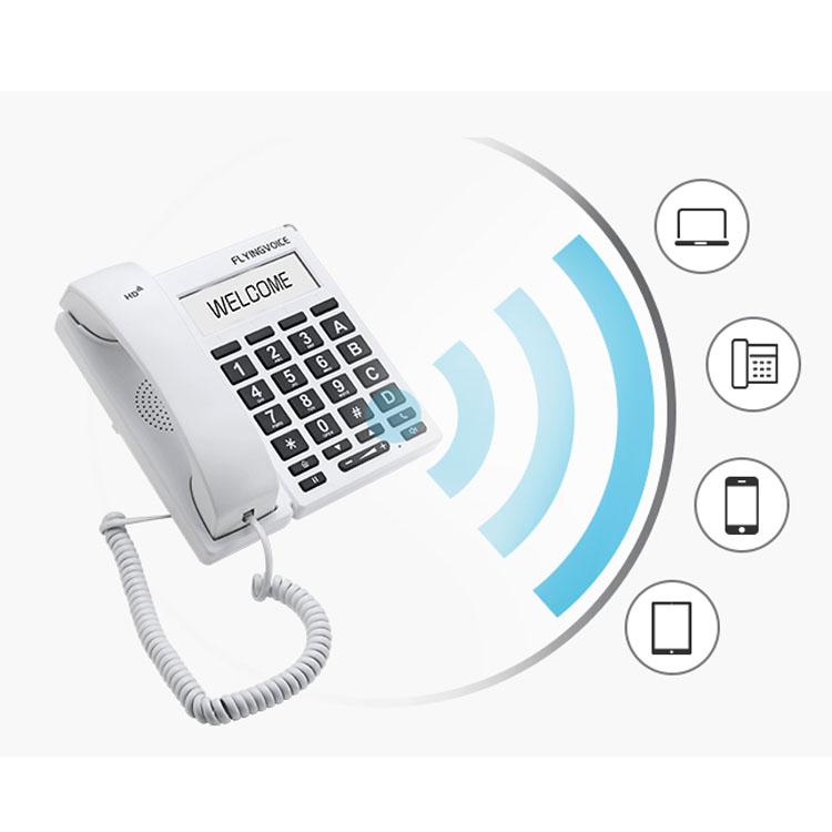 cordless telephone 1 sip ip phone Large button wifi voip phone senior