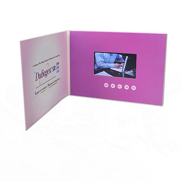 5'' IPS Video Brochure with Magnetic Switch 5