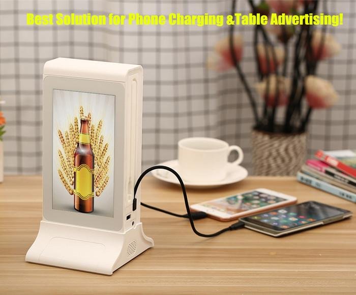 Dual Side 7'' LCD Android WiFi Table Advertising Player for Coffee Shops 2
