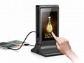 Funtek Android WiFi Table Top LCD Advertising Player Powerbank for Coffee Shops