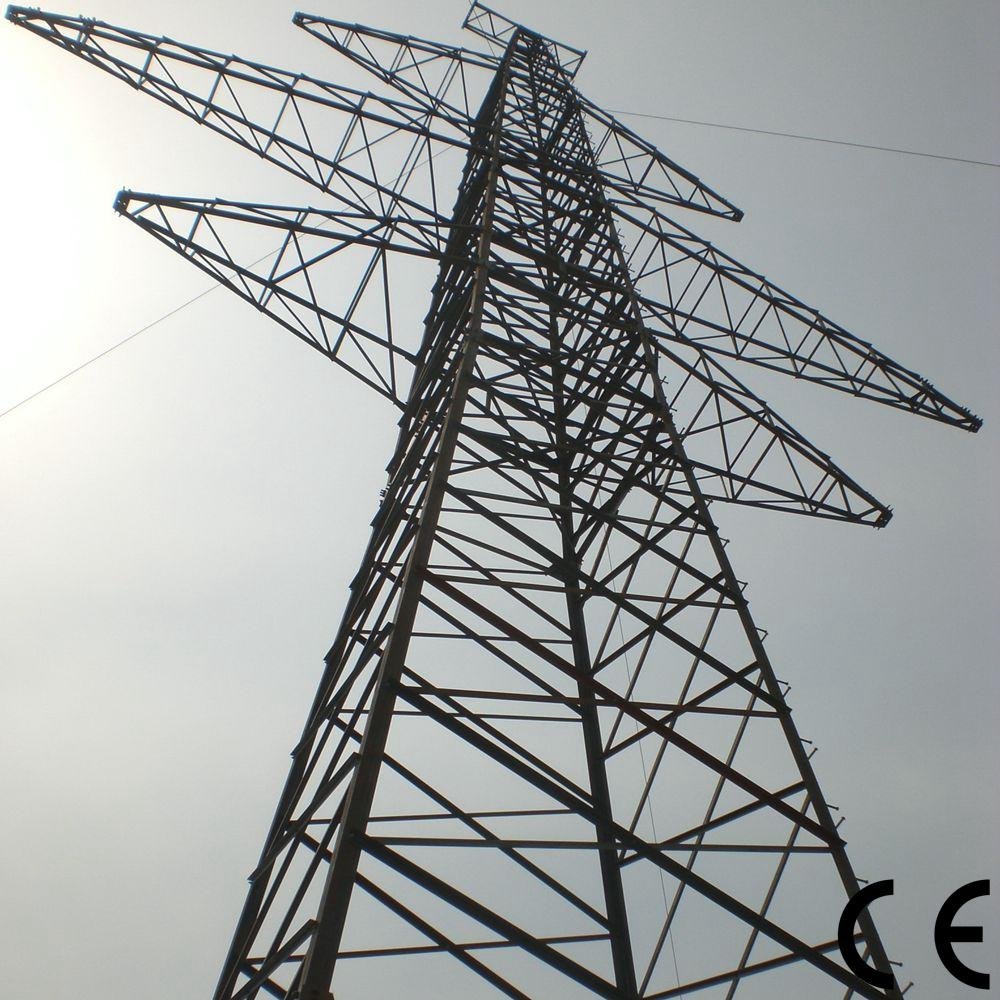 Bestower 60m Lamp Galvanized Steel Electric Power Pole Telecom Tower