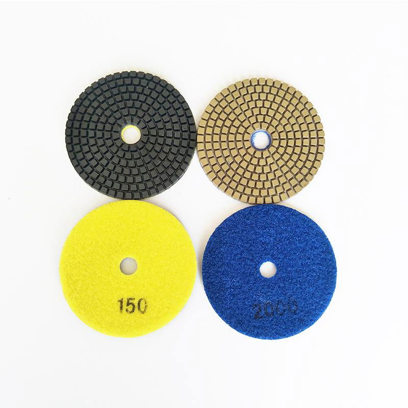 4 inch polishing diamond floor pads wet or dry use 5