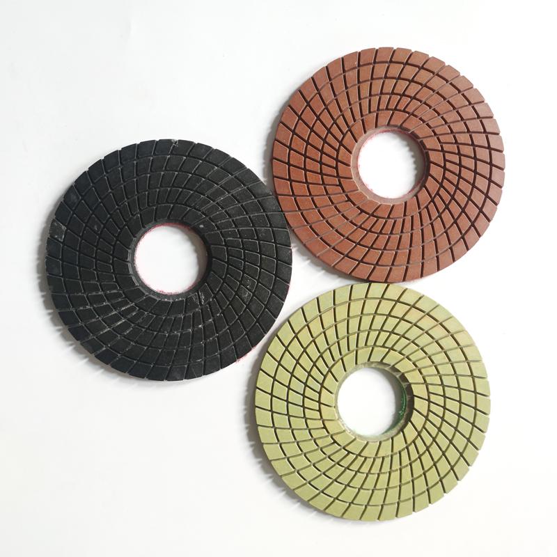 Diamond flexible wet polishing pads granite polishing buff disc