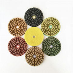 Concrete floor diamond polishing pads