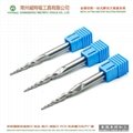 Solid carbide taper end mill cutter for steel