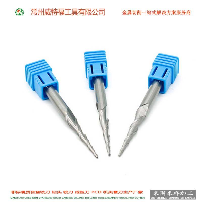 Solid carbide taper end mill cutter for steel 5