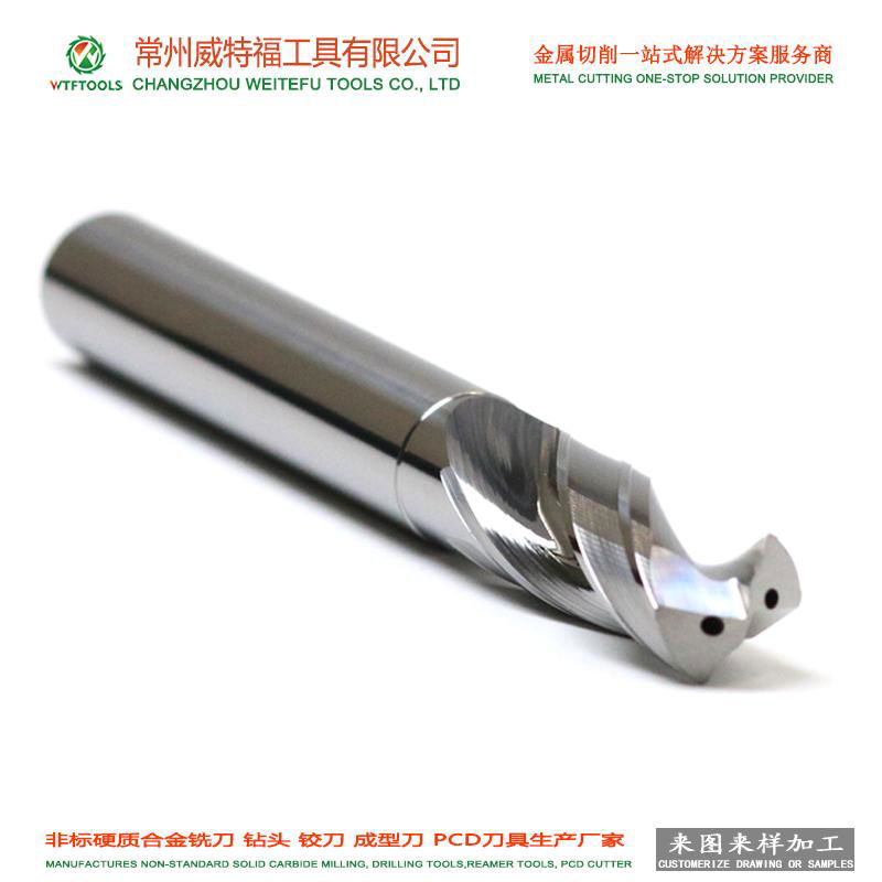 WTFTOOLS tungsten carbide drill bit with inner coolant hole for hardened steel 4