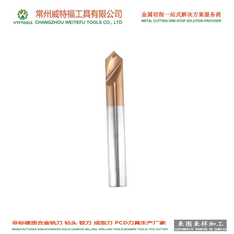wtftools customized cemented carbide point spot drilling center drill bit 3