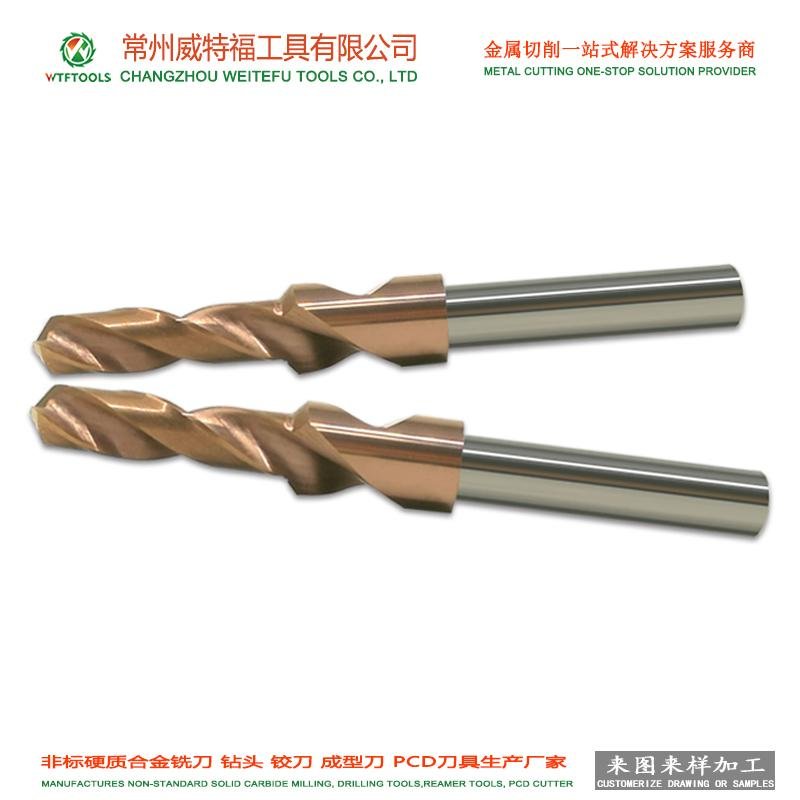 wtftools tungsten carbide straight flute step drilling bit 4