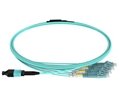 MPO to LC 8 fiber OM3 Breakout Cable 1