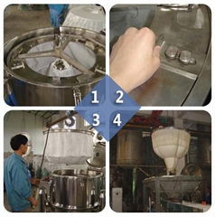 bag lifting top discharge centrifuge