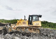 Easy Maintenance Open View Bulldozer Equipped With Torque Converter