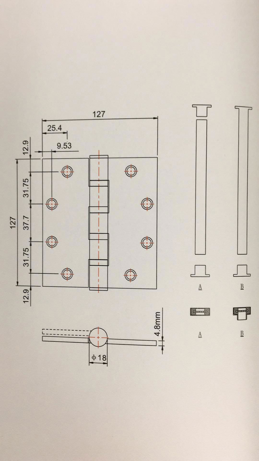 Stainless Steel Flush Hinge 2