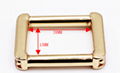 Custom Simple Style Gold Light Square Bag Buckle Metal Bag Accessories