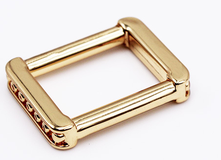 Custom Simple Style Gold Light Square Bag Buckle Metal Bag Accessories 2
