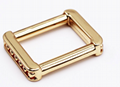 Custom Simple Style Gold Light Square Bag Buckle Metal Bag Accessories
