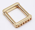 Custom Simple Style Gold Light Square Bag Buckle Metal Bag Accessories 4