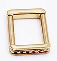 Custom Simple Style Gold Light Square Bag Buckle Metal Bag Accessories 5
