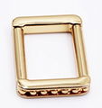 Custom Simple Style Gold Light Square Bag Buckle Metal Bag Accessories