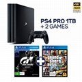 PlayStation 4 Pro 1TB Console + 8 Free Games + 2 controllers 3