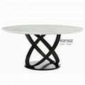 Popular marble dining table top column shape carrara marble dining table tops  2