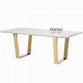 Artificial stone dining table Synthetic marble dining table 2