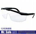 G2伸縮腿防護眼鏡防衝擊防霧防護眼鏡