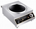  5000W Stainless steel Concave commercial induction cooker 1