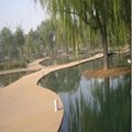 Outdoor WPC Black Hollow Decking with High Quality 2