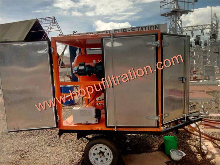 portable transformer oil purifier/used insulating oil purify system 3