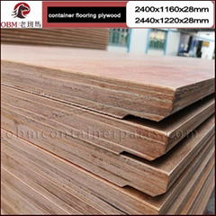 Container flooring plywood panels